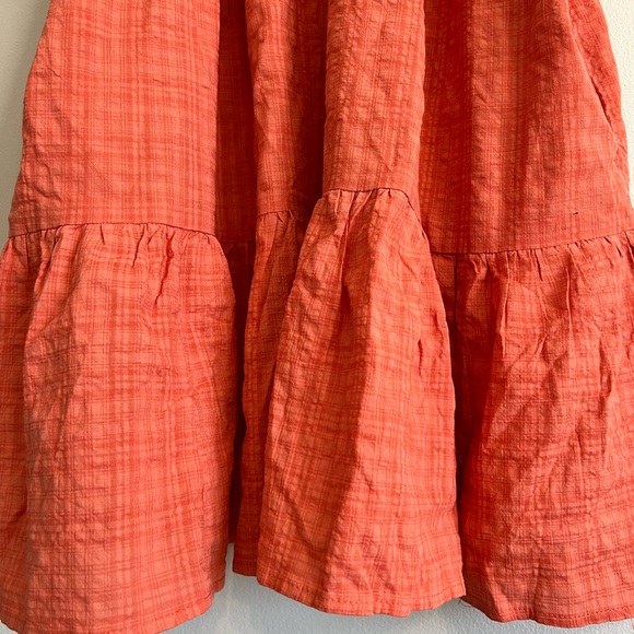 Steve Madden Ruffle Tiered Babydoll Mini Dress Size XL Ginger Beach Vacation - Picture 6 of 9